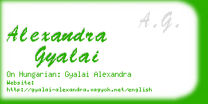 alexandra gyalai business card